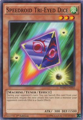 Speedroid Tri-Eyed Dice - HSRD-EN002 - Common 1st Edition High-Speed Riders 1st Edition Singles