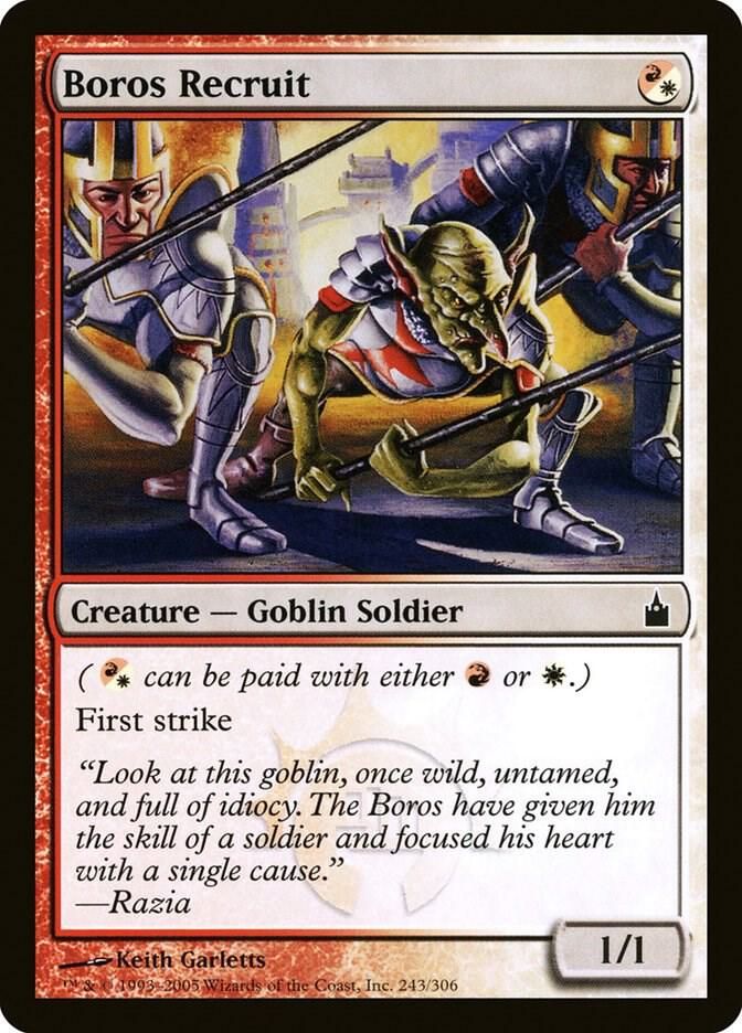 Boros Recruit 243/306 - Ravnica: City of Guilds (RAV) Ravnica: City of Guilds