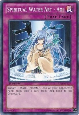 Spiritual Water Art - Aoi - SDRE-EN037 - Common 1st Edition Structure Deck: Realm of the Sea Emperor 1st Edition Singles