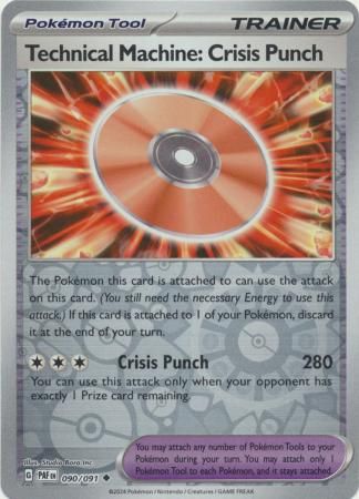 Technical Machine: Crisis Punch - 090/091 - Uncommon Reverse Holo Scarlet &amp; Violet: Paldean Fates Reverse Holo Singles
