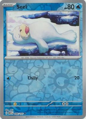 Seel - 086/165 - Common Reverse Holo Scarlet &amp; Violet 151 Reverse Holo Singles