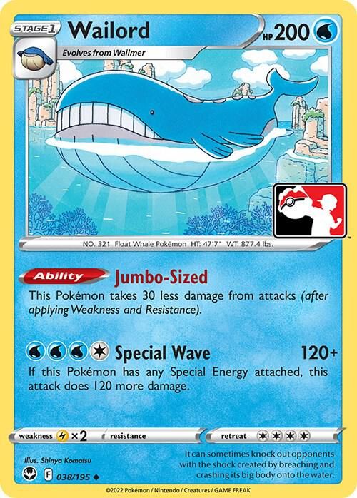 Wailord - Prize Pack Series Cards Prize Pack Series Cards (Español)