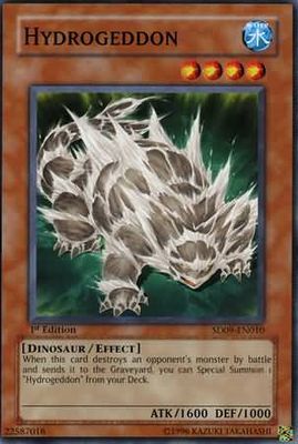 Hydrogeddon - SD09-EN010 - Common 1st Edition Structure Deck: Dinosaur&#39;s Rage 1st Edition Singles