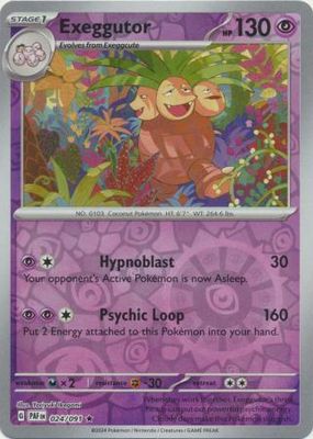 Exeggutor - 024/091 - Holo Rare Reverse Holo Scarlet &amp; Violet: Paldean Fates Reverse Holo Singles