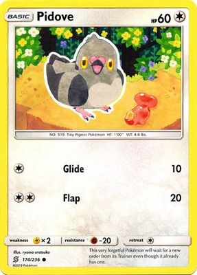 Pidove - 174/236 - Common Sun &amp; Moon: Unified Minds Singles
