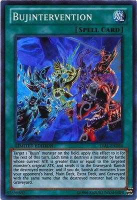 Bujintervention- LVAL-ENDE4- Super Rare 1st Edition Yu-Gi-Oh! Promo Cards