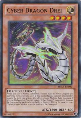 Cyber Dragon Drei - SDCR-EN002 - Super Rare Unlimited Structure Deck: Cyber Dragon Revolution Unlimited