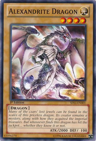Alexandrite Dragon - SDLI-EN001 - Common 1st Edition Structure Deck: Realm of Light 1st Edition Singles