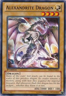 Alexandrite Dragon - SDLI-EN001 - Common 1st Edition Structure Deck: Realm of Light 1st Edition Singles
