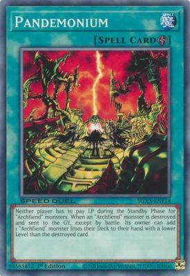 Pandemonium - SGX3-ENE14 - Common 1st Edition Speed Duel GX: Duelists of Shadows Singles