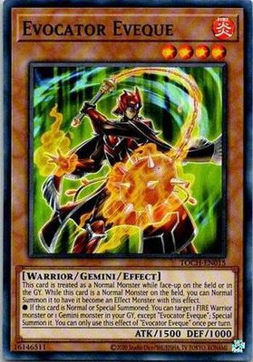 Evocator Eveque - TOCH-EN015 - Super Rare Unlimited Toon Chaos Unlimited Singles