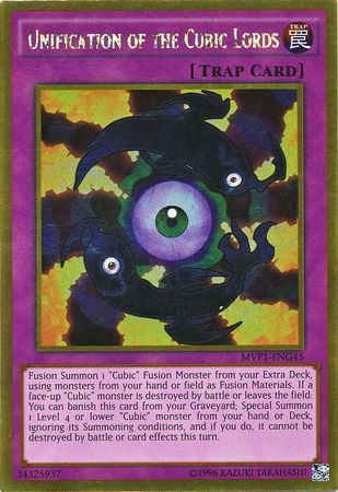 Unification of the Cubic Lords - MVP1-ENG45 - Gold Rare Unlimited The Dark Side of Dimensions Movie Pack: Gold Edition Unlimited Singles