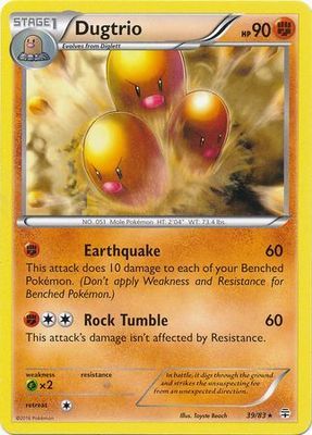 Dugtrio - 39/83 - Rare Generations Singles