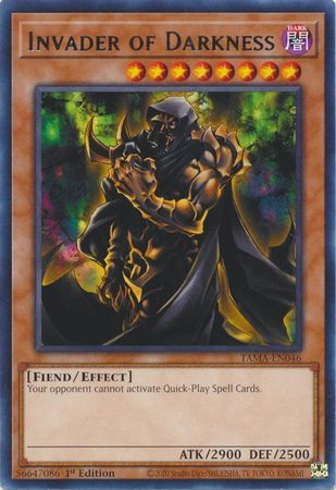 Invader of Darkness - TAMA-EN046 - Rare 1st Edition Tactical Masters 1st Edition Singles