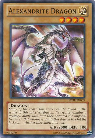 Alexandrite Dragon - SDBE-EN003 - Common Unlimited Saga of Blue-Eyes White Dragon Unlimited Singles