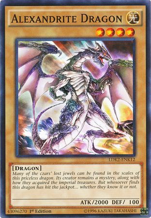 Alexandrite Dragon - LDK2-ENK12 - Common 1st Edition Legendary Decks II - Kaiba