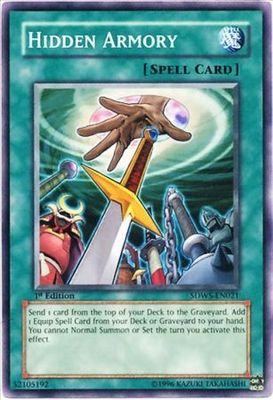 Hidden Armory - SDWS-EN021 - Common 1st Edition Structure Deck: Warriors&#39; Strike 1st Edition Singles