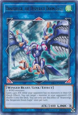 Hraesvelgr, the Desperate Doom Eagle - RIRA-EN082 - Rare Unlimited Rising Rampage [RIRA] Unlimited Singles