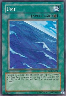 Umi (Spell) - LOB-EN050 - Common Unlimited Legend Of Blue Eyes White Dragon [LOB] Unlimited Singles