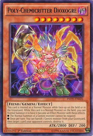 Poly-Chemicritter Dioxogre - INOV-EN026 - Rare 1st Edition Invasion Vengeance 1st Edition Singles