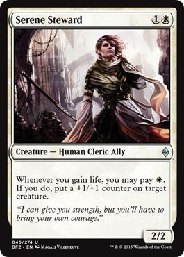 Serene Steward 046/274 - Battle for Zendikar Singles