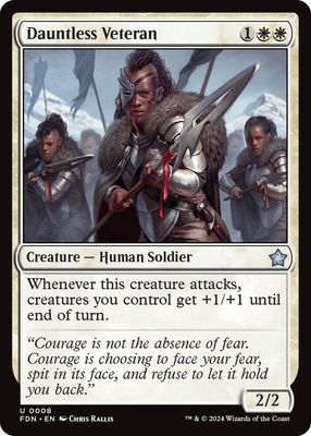 Dauntless Veteran - Foundations (FDN) Foundations