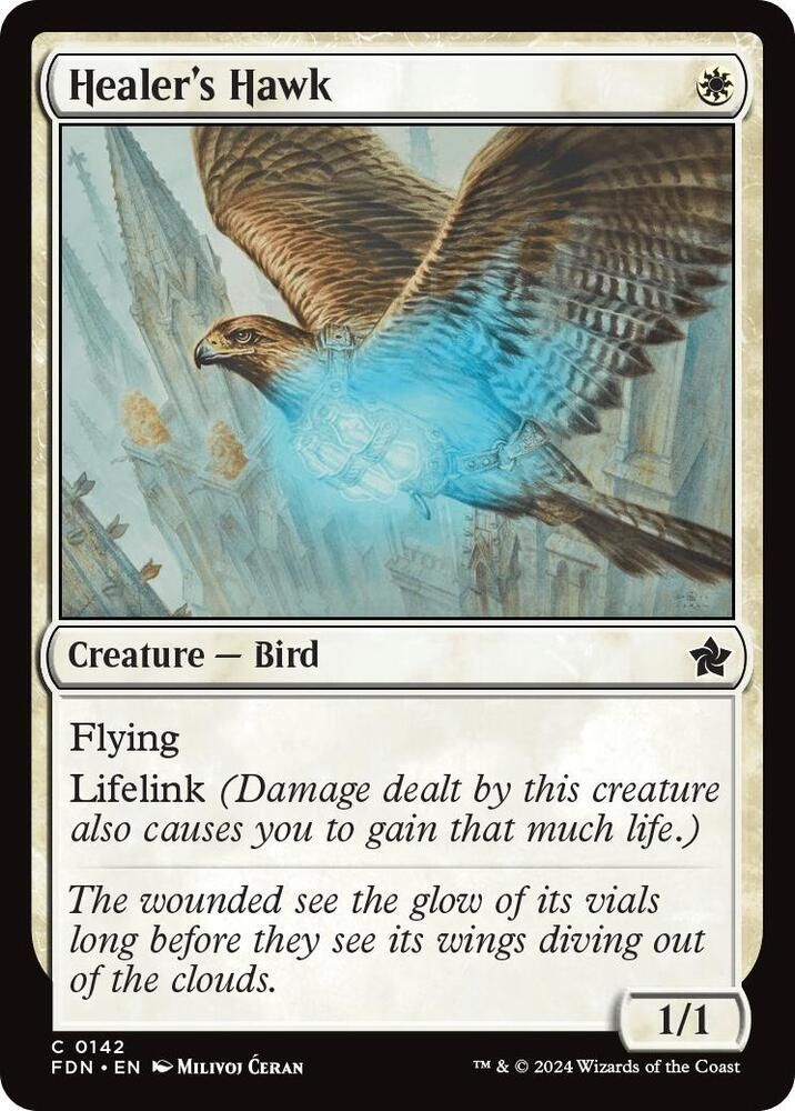 Healer&#39;s Hawk - Foundations (Foil) Foundations