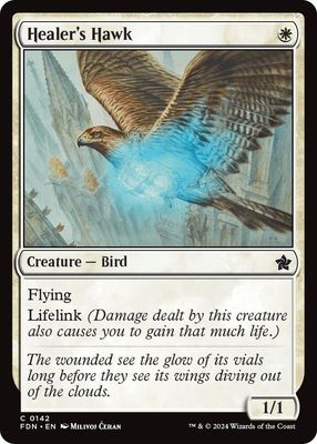 Healer&#39;s Hawk - Foundations (Foil) Foundations