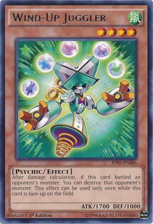 SH Wind-Up Juggler - BP03-EN086 - Rare 1st Edition Battle Pack 3: Monster League 1st Edition Singles