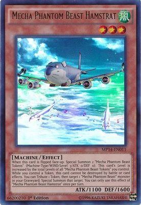 SH Mecha Phantom Beast Hamstrat - MP14-EN011 - Ultra Rare 1st Edition Yu-Gi-Oh! 2014 Mega-Tins Singles