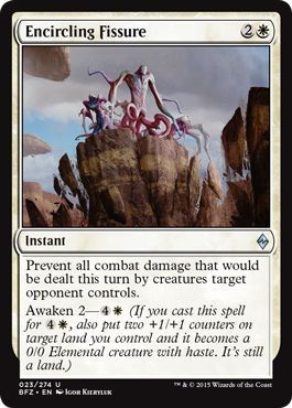 Encircling Fissure 023/274 - Battle for Zendikar Singles (Español)