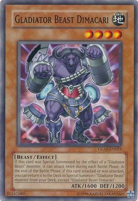 Gladiator Beast Dimacari - GLAS-EN023 - Common Unlimited Gladiator&#39;s Assault [GLAS] Unlimited Singles