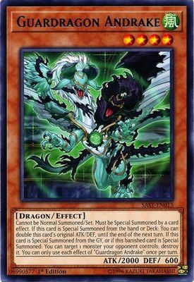 Guardragon Andrake - SAST-EN015 - Rare 1st Edition Savage Strike 1st Edition Singles (español)