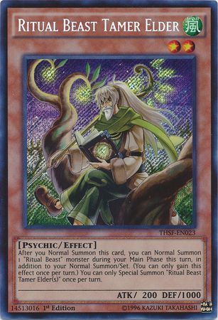 Ritual Beast Tamer Elder - THSF-EN023 - Secret Rare 1st Edition The Secret Forces (THSF) 1st Edition Singles