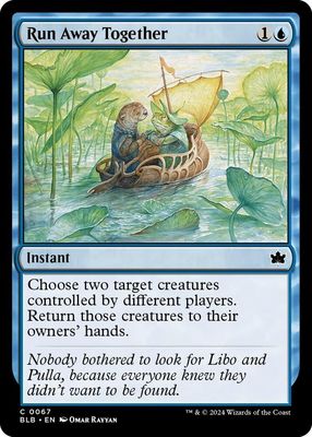 GA Run Away Together - Bloomburrow (BLB) Bloomburrow Foil