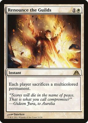 GA Renounce the Guilds - Dragon&#39;s Maze (DGM) Dragon&#39;s Maze