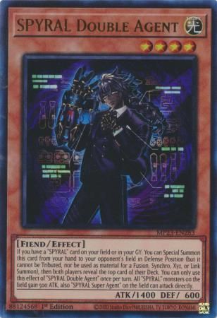SH SPYRAL Double Agent - MP23-EN283 - Ultra Rare 1st Edition Mega Tin 2023 Dueling Heroes Singles