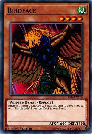 Birdface - SS02-ENC08 - Common 1st Edition Speed Duel Starter Decks: Duelists of Tomorrow Singles