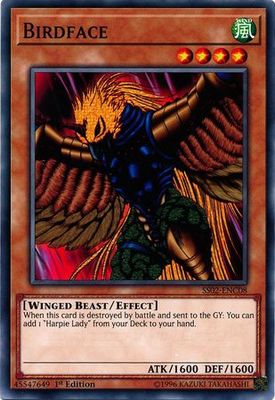 Birdface - SS02-ENC08 - Common 1st Edition Speed Duel Starter Decks: Duelists of Tomorrow Singles