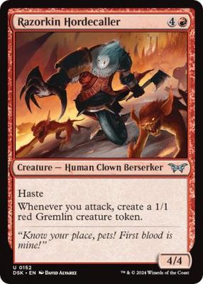 Razorkin Hordecaller 152 Duskmourn: House of Horror Singles Foil