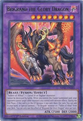 Brigrand the Glory Dragon - MP21-EN185 - Rare 1st Edition 2021 Mega-Tin: Ancient Battles 1st Edition Singles