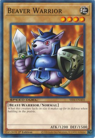 Beaver Warrior - SS04-ENA05 - Common 1st Edition Speed Duel Starter Decks: Match of the Millennium Singles