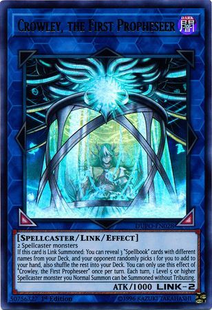 SH Crowley, the First Propheseer - DUPO-EN028 - Ultra Rare 1st Edition Duel Power 1st Edition Singles