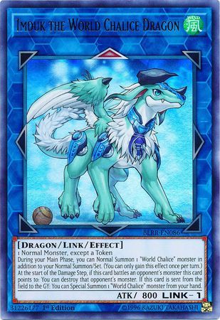 SH Imduk the World Chalice Dragon - BLRR-EN086 - Ultra Rare 1st Edition Battles of Legend: Relentless Revenge Singles