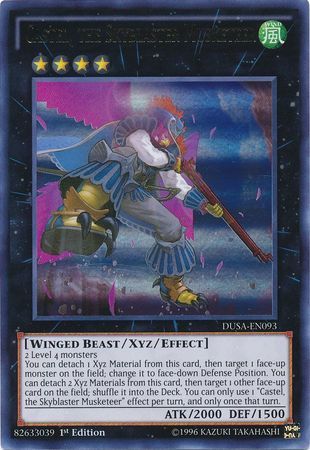 SH Castel, the Skyblaster Musketeer - DUSA-EN093 - Ultra Rare 1st Edition Duelist Saga 1st Edition Singles