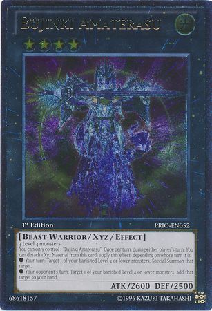 SH Ultimate Rare - Bujinki Amaterasu - PRIO-EN052 1st Edition Primal Origin 1st Edition Singles