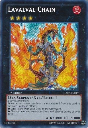 SH Lavalval Chain - HA07-EN019 - Secret Rare 1st Edition Hidden Arsenal 7: Knight of Stars 1st Edition Singles