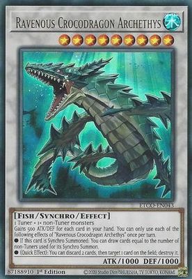 SH Ravenous Crocodragon Archethys - ETCO-EN043 - Ultra Rare 1st Edition Eternity Code 1st Edition Singles