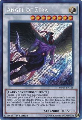 SH Angel of Zera - MP14-EN116 - Secret Rare 1st Edition Yu-Gi-Oh! 2014 Mega-Tins Singles