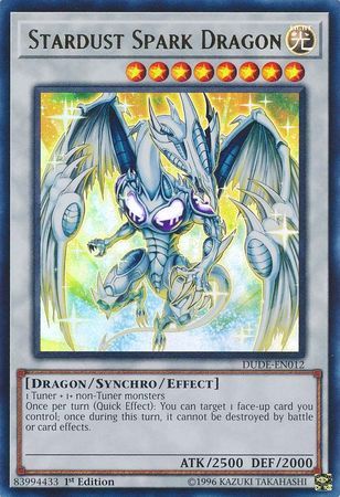 SH Stardust Spark Dragon - DUDE-EN012 - Ultra Rare 1st Edition Duel Devastator 1st Edition Singles (espanol)